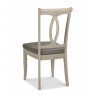 Signature Collection Bordeaux Chalk Oak Slat Dining Chair - Titanium Fabric (Pair)