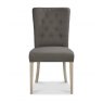 Signature Collection Bordeaux Chalk Oak Uph Chair -  Titanium Fabric (Pair)