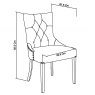 Signature Collection Bordeaux Chalk Oak Uph Scoop Chair -  Titanium Fabric (Pair)