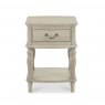 Signature Collection Bordeaux Chalk Oak Lamp Table With Drawer