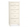 Signature Collection Bordeaux Ivory 5 Drawer Tall Chest