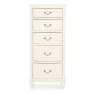 Signature Collection Bordeaux Ivory 5 Drawer Tall Chest