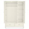 Signature Collection Bordeaux Ivory Triple Wardrobe