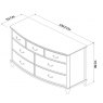 Signature Collection Bordeaux Ivory 3+4 Drawer Chest