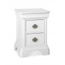 Bentley Designs Chantilly White 2 Drawer Nightstand- angle