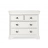 Bentley Designs Chantilly White Bedroom 2+2 Chest of Drawers- front on