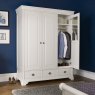 Bentley Designs Chantilly White Triple Wardrobe- feature