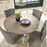 Signature Collection Chartreuse Aged Oak & Antique White Circular Table