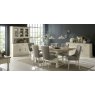 Signature Collection Chartreuse Antique White Uph Arm Chair - Titanium (Pair)