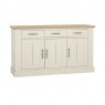 Signature Collection Chartreuse Aged Oak & Antique White 3 Door Sideboard