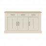 Signature Collection Chartreuse Aged Oak & Antique White 3 Door Sideboard