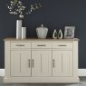 Signature Collection Chartreuse Aged Oak & Antique White 3 Door Sideboard