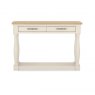 Signature Collection Chartreuse Aged Oak & Antique White Console Table