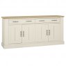 Signature Collection Chartreuse Aged Oak & Antique White 4 Door Sideboard