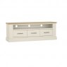 Signature Collection Chartreuse Aged Oak & Antique White Entertainment Unit