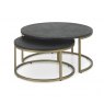 Signature Collection Chevron Peppercorn Ash Coffee Nest Of Tables