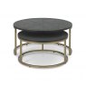 Signature Collection Chevron Peppercorn Ash Coffee Nest Of Tables