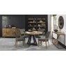 Signature Collection Indus Rustic Oak Circular Dining Table