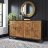 Signature Collection Indus Rustic Oak & Peppercorn Wide Sideboard