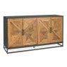 Signature Collection Indus Rustic Oak & Peppercorn Wide Sideboard