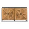 Signature Collection Indus Rustic Oak & Peppercorn Wide Sideboard