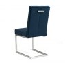 Signature Collection Tivoli Dark Oak Uph Cantilever Chair - Dark Blue Velvet (Pair)