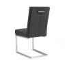 Signature Collection Tivoli Dark Oak Uph Cantilever Chair - Gun Metal Velvet (Pair)