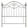 Headboards & Bedsteads Collection Elena Shiny Nickel Headboard Small Double 122cm