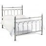 Bentley Designs Krystal Antique Nickel Bedstead- 135cm Double- Cutout