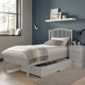 Premier Collection Ashby Soft Grey Slatted Bedstead Single 90cm