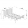 Gallery Collection Atlanta Oak High Footend Bedstead King 150cm