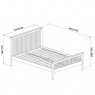 Gallery Collection Atlanta Two Tone High Footend Bedstead Small Double 122cm
