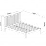 Gallery Collection Atlanta White Low Footend Bedstead King 150cm