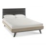 Premier Collection Brunel Scandi Oak & Dark Grey Uph Bedstead Double 135cm