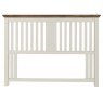 Premier Collection Hampstead Soft Grey & Walnut Slatted Headboard Double 135cm