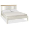 Bentley Designs Hampstead Soft Grey & Oak Slatted Bedstead- Double 135cm