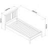 Premier Collection Hampstead White Bedstead Single 90cm