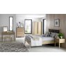 Premier Collection Rimini Aged Oak & Weathered Oak Slatted Bedstead 135cm Double