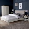 Premier Collection Montreux Soft Grey Uph Bed Diamond Stitch Pebble Grey Fabric King 150cm