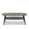 Premier Collection Vintage Weathered Oak & Peppercorn Coffee Table