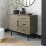 Gallery Collection Vintage Weathered Oak & Peppercorn Narrow Sideboard