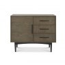 Premier Collection Vintage Weathered Oak & Peppercorn Narrow Sideboard
