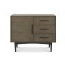 Gallery Collection Vintage Weathered Oak & Peppercorn Narrow Sideboard