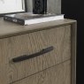 Premier Collection Vintage Weathered Oak & Peppercorn Narrow Sideboard