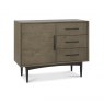 Premier Collection Vintage Weathered Oak & Peppercorn Narrow Sideboard