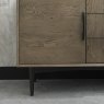 Gallery Collection Vintage Weathered Oak & Peppercorn Wide Sideboard