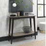 Gallery Collection Vintage Weathered Oak & Peppercorn Console Table