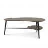 Gallery Collection Vintage Weathered Oak & Peppercorn Shaped Coffee Table