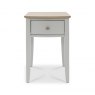 Premier Collection Whitby Scandi Oak & Warm Grey 1 Drawer Nightstand