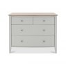 Premier Collection Whitby Scandi Oak & Warm Grey 2+2 Drawer Chest